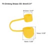 Unique Bargains Silicone Straw Tips Cover Fits 8mm/0.31 Drinking Straws 10 Pcs - 2 of 4