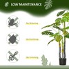 HOMCOM 4FT Artificial Monstera Tree, Faux Decorative Plant in Nursery Pot for Indoor or Outdoor D¨¦cor - 4 of 4