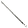 Black Bow Jewelry Men's 8.25mm Stainless Steel Fancy Rolo Chain Bracelet, 8.75 Inch - 2 of 4
