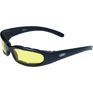 Global Vision Eyewear Chicago 24 Photochromic Safety Motorcycle Glasses with Yellow to Smoke Sunlight Reactive Lenses - 1 of 4