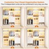 Aheaplus Closet System with Mirror and Wooden Drawers - 3 of 4
