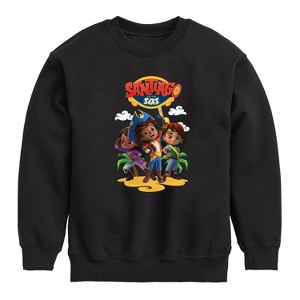 Boys' - Santiago of The Seas - Santiago and Friends Logo Graphic Long Sleeve Fleece Sweatshirt - 1 of 4