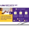BabyFanatic Wood Rattle 2 Pack - NCAA LSU Tigers Baby Toy Set - 4 of 4