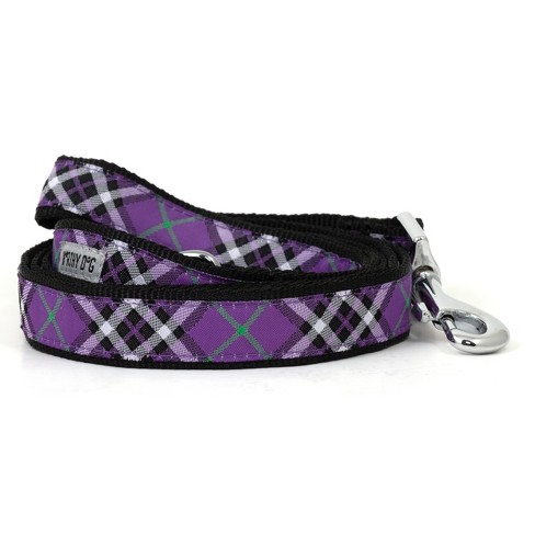 Plaid dog deals collar and leash