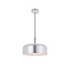 Elegant Lighting Gabe 1-Light Black Pendant with Clear Seeded Glass Shade - 4 of 4