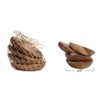 Storied Home Round Acacia Wood Trays, Set of 4, Natural - 2 of 3
