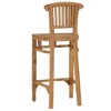 vidaXL Bar Stool Solid Teak Wood - 4 of 4
