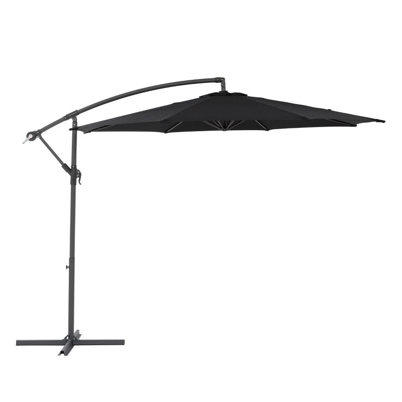 9.5' UV Resistant Offset Tilting Cantilever Patio Umbrella - CorLiving, 3 of 12