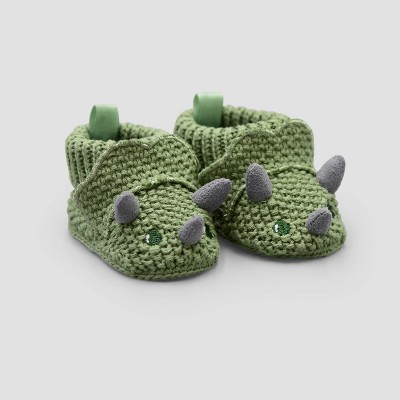 baby boy knitted booties