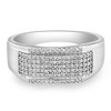 Pompeii3 1/2Ct Men's Pave Diamond Ring in White Gold - 3 of 4