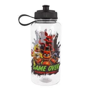 Silver Buffalo Five Nights At Freddy's "Game Over" Sports Water Bottle | Holds 40 Ounces - 1 of 4
