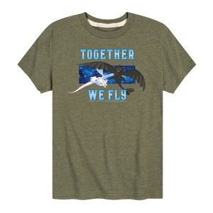 Boys' - How to Train Your Dragon - Together We Fly Short Sleeve Graphic T-Shirt - 1 of 3