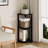 HOMLUX 3 Tier Decorative Corner Bookshelf Display Rack - 2 of 4