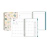 Blue Sky 5.875"x8.625" Weekly/Monthly Wirebound Planner Clear Cover Tinned Light Multi - 4 of 4