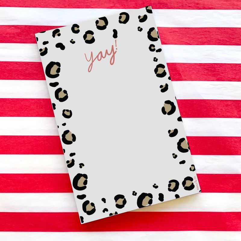 "Yay" 5" x 8" Notepad by Ramus & Co (50 Heavyweight Tear-Off Sheets), 2 of 4