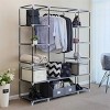 Boersma Freestanding Modular Closet Organizer with Hanging Rod and Storage Shelves – Large Wardrobe Rack System for Clothes and Home Organizatio - 2 of 4