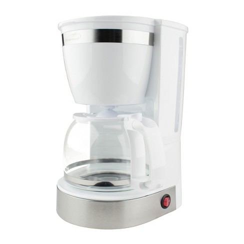 Brentwood 10 Cup 800 Watt Coffee Maker In White : Target