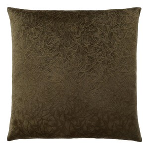 TopComfy Support Pillow Decorative Throw Pillow with Floral Pattern for Sofa or Bed Use, Green, 17"*17"*2" - 1 of 4
