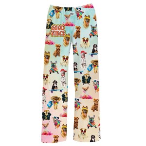 Collections Etc Good Vibes Dog Lounge Pants - 1 of 4
