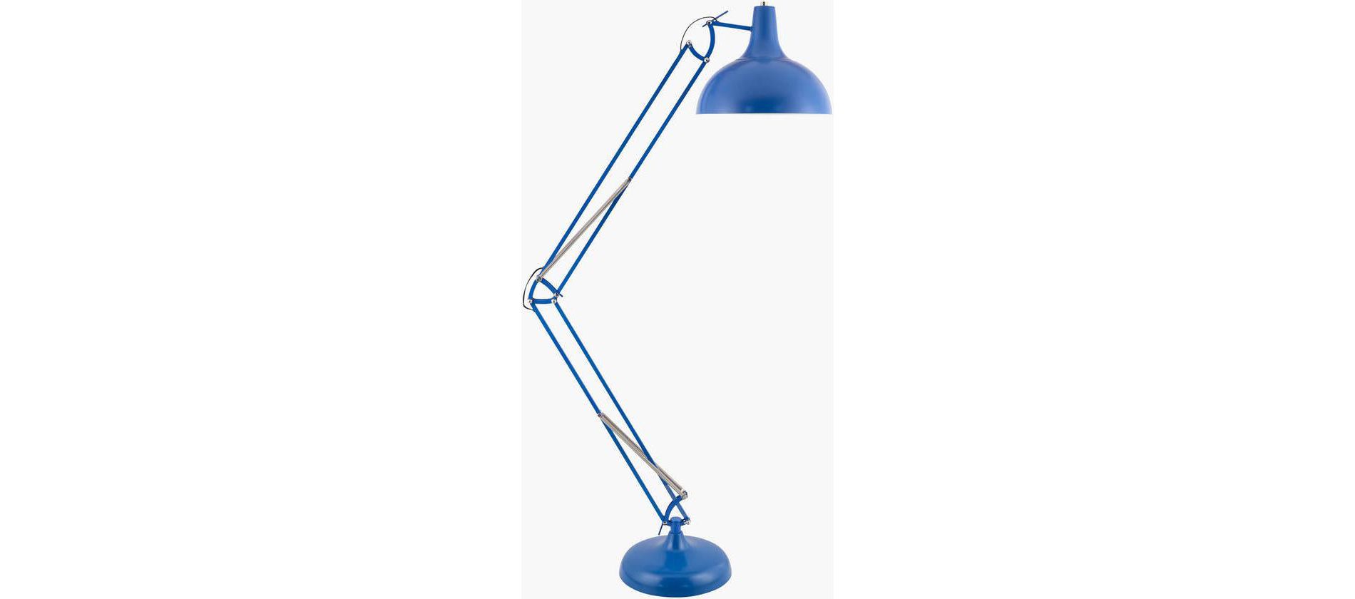 Livabliss Livigno 70"H x 15"W x 35"D Rustic Blue Floor Lamps