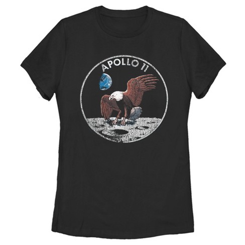 Prelude Troubled Deny Women's Nasa Apollo 11 Moon Landing T-shirt - Black - Large : Target