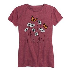 Women's - Instant Message - Wildflower Garden Short Sleeve Graphic T-Shirt - 1 of 4