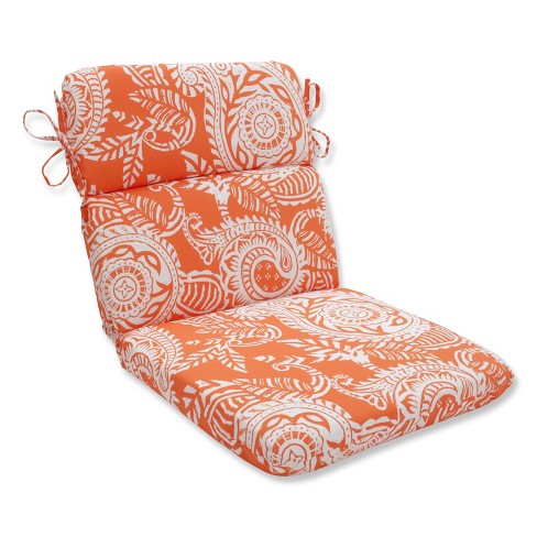 Orange outdoor outlet chair cushions