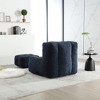 Lyngins Plush Mosha Velvet Bean Bag Chair & Ottoman, Ergonomic Lazy Chair, Fluffy Accent Chair, Indoor Modern Sofa Chair for Adults & Kids - 3 of 4