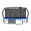 Aukfa Pumpkin Trampoline with Enclosure Net & Basketball Hoop,Outdoor Trampoline Set with Safety Net, Ladder, Balance Bar - 2 of 4