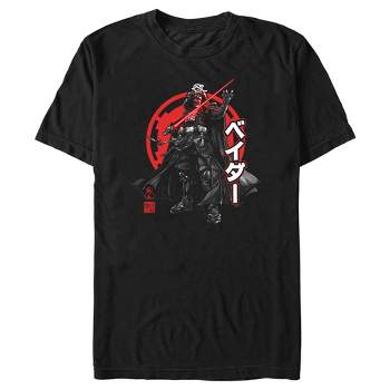 Men's Star Wars Darth Vader Kanji Character Grunge T-shirt : Target