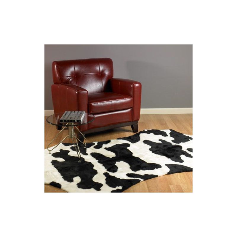 Walk on Me Faux Fur Super Soft Cow Rug Tufted With Non-slip Backing Area Rug, 2 of 5
