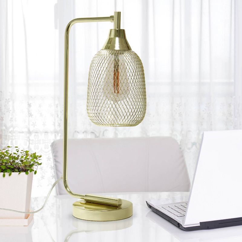  Industrial Mesh Desk Lamp Matte - Lalia Home, 4 of 11
