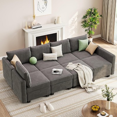 Modular Sofa ,Storage Seats, Oversized Convertible Sofa Couch for Living Room