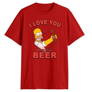 Men's The Simpsons More Than My Duff Beer T-Shirt - 1 of 4