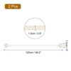 Unique Bargains Cotton Decorative with Double Ball Indoor outdoor Curtain Holdbacks 2 Pcs - 2 of 4