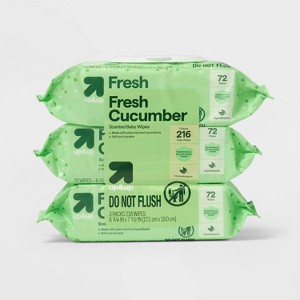 Fresh Cucumber Baby Wipes- up&up™ (Select Count) - 1 of 4