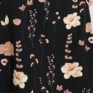 black flowers