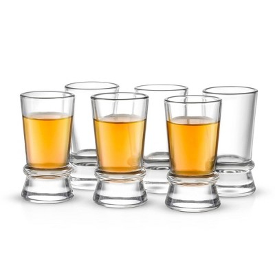 JoyJolt Afina Collection Heavy Base Shot Glasses - Set of 6 Shot Glass - 1.5-Ounces