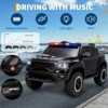 COZONY 12V Licensed RAM Kids Ride-On Police Car w/ Remote, Electric Pickup Truck for Age 3-6, 3 Speeds Adjustable - 4 of 4