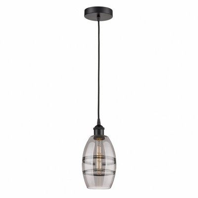 Vaz - 1 Light Cord Hung Mini Pendant In Industrial Style-8.13 Inches Tall and 5.88 Inches Wide