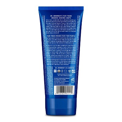 Dr. Bronner's Shave Soap - Peppermint - 7 fl oz: Liquid Shaving Cream for Whole Body & All Hair and Skin Types