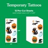 Big Dot of Happiness Jack-O'-Lantern Halloween - Kids Birthday Party Favor - Goodie Bag Filler - Halloween Temporary Tattoos - Set of 12 - 4 of 4