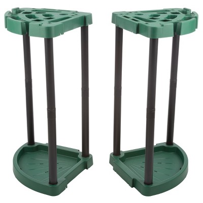 Green and Black Plastic Corner Tool Organizer 2-Pack