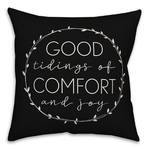 Creative Products Good Tidings of Comfort and Joy 16x16 Indoor / Outdoor Pillow - 1 of 2
