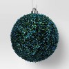 9ct Christmas Tinsel Ball Ornament Set Blue Green - Wondershop™ - 4 of 4