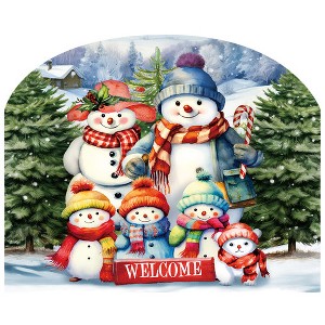 Briarwood Lane Winter Art Sign 8.25x10.25 Snow Family For Winter Art Sign - 1 of 4