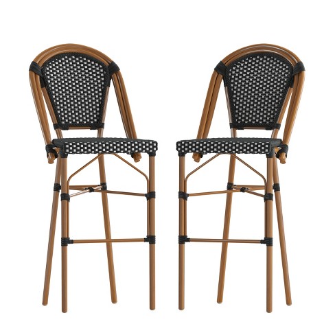 Black bistro best sale bar stools