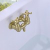 Sumerain Tub Wall Mount Clawfoot Bathtub Faucet Two Cross Handles Brushed Gold with High Flow - image 3 of 4