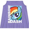 Girls' - My Little Pony - Rainbow Dash Graphic Sleeveless Aline Dress - 2 of 3