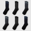 Dickies Men's 6pk Moisture Control Crew Socks - Navy Blue 6-12: Midweight Knit, Tagless, Solid Pattern - 2 of 4